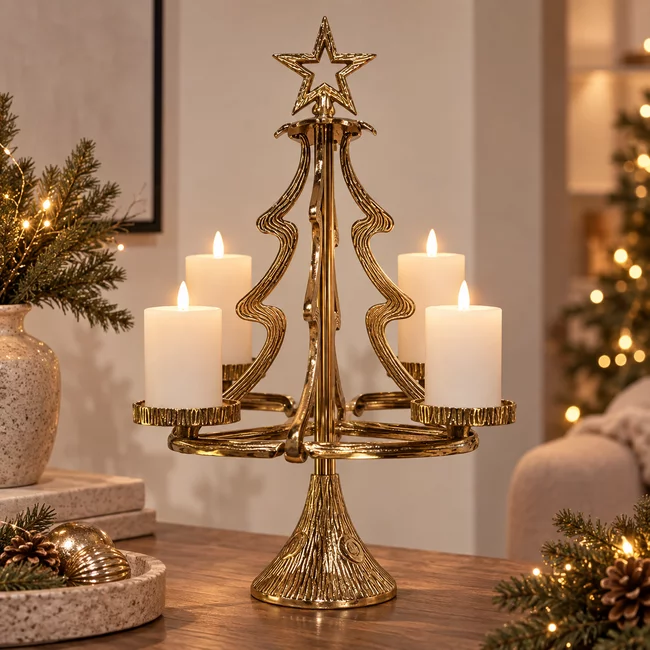 Countryfield Kandelaar Kerstboom M goud