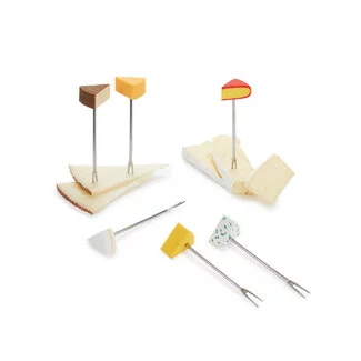 Balvi Snackvorkjes Cheese Selection – Set van 6 Kaasvorkjes