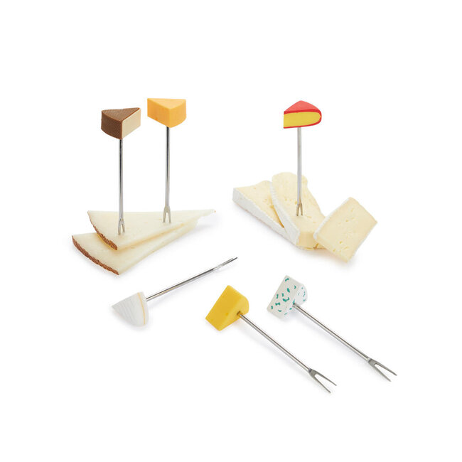 Balvi Snackvorkjes Cheese Selection – Set van 6 Kaasvorkjes