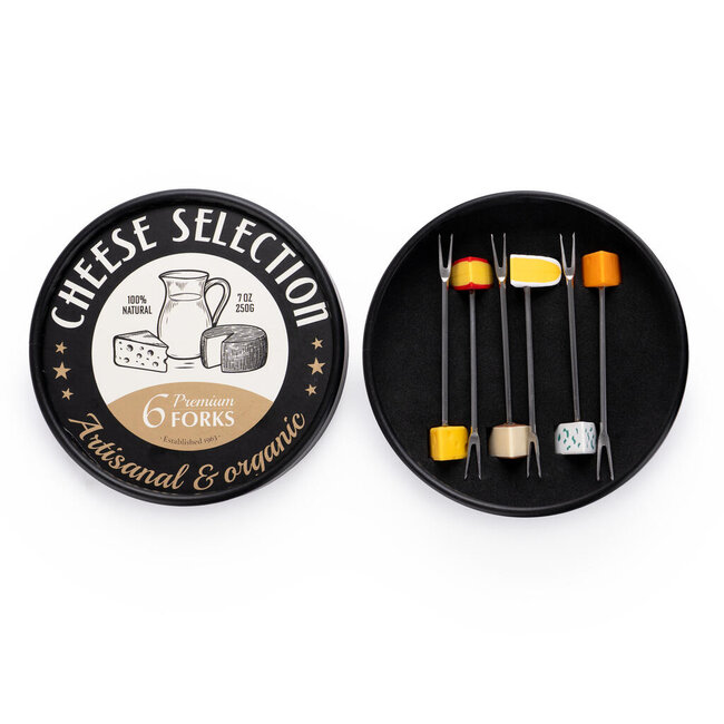 Balvi Snackvorkjes Cheese Selection – Set van 6 Kaasvorkjes