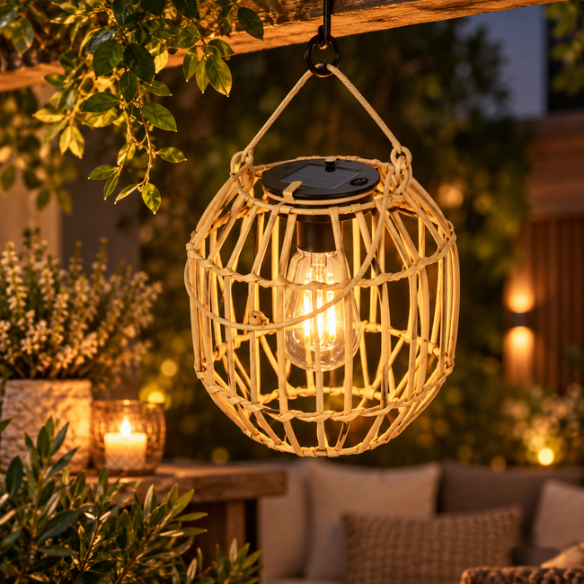 Countryfield Solar lamp hangend LED Kalita S naturel