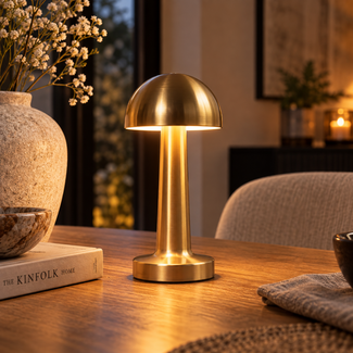 Countryfield Tafellamp met dichte kap Lampa goud