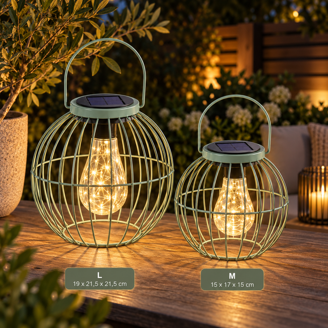 Countryfield Hanglamp LED solar Arli S groen