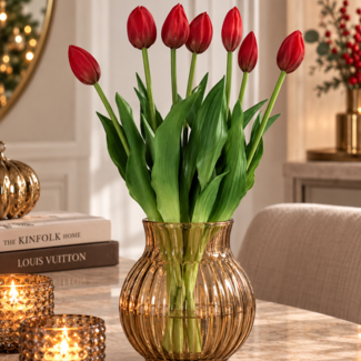 Countryfield Boeket kunstbloemen Tulip rood
