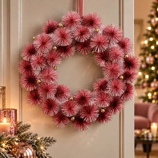 Countryfield Krans Pom Pom Pola M roze