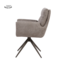 Tower Living Varzo Armstoel - Toro 45 mocca (draaibaar) -  Frame Anodic brown