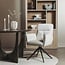Tower Living Varzo Armstoel - Toro 25 cream (draaibaar) - Frame anodic frame