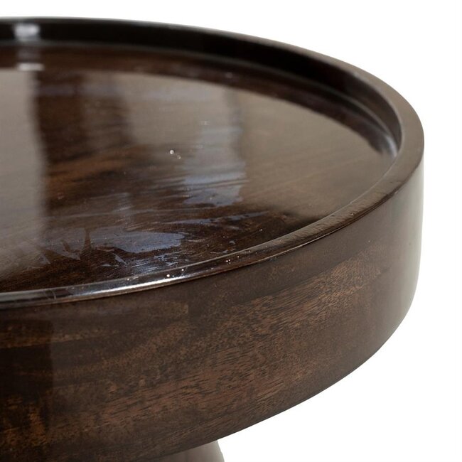 By Boo Bijzettafel Eclat Bruin Mangohout Ø40 cm  – By-Boo