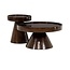 By Boo Bijzettafel Eclat Bruin Mangohout Ø40 cm  – By-Boo