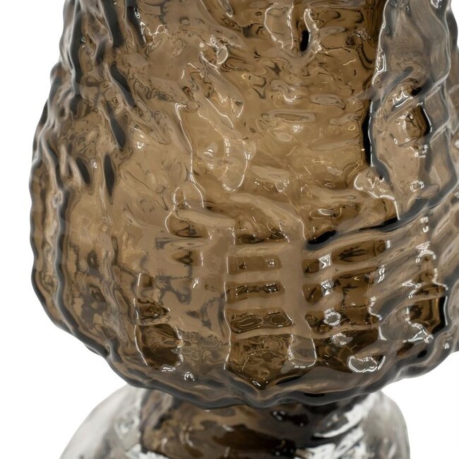 By Boo Windlicht / Vaas Melte Klein Bruin 15,5 cm | By-Boo
