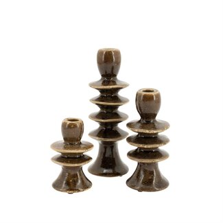 By Boo Kandelaren Cimba - set van 3 - bruin
