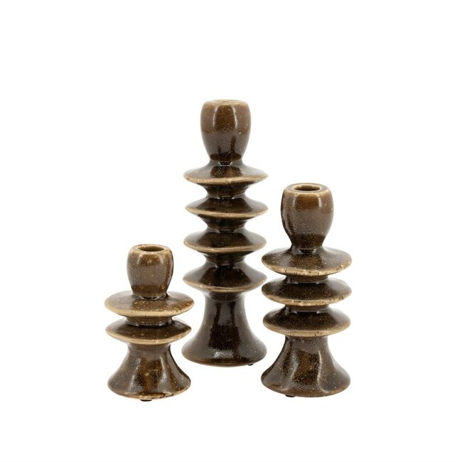 By Boo Kandelaren Cimba - set van 3 - bruin