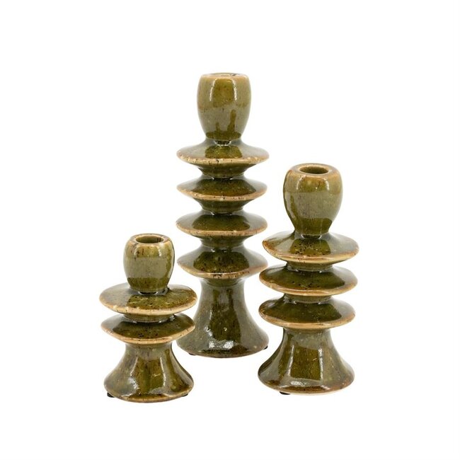 By Boo Kandelaren Cimba - set van 3 - groen