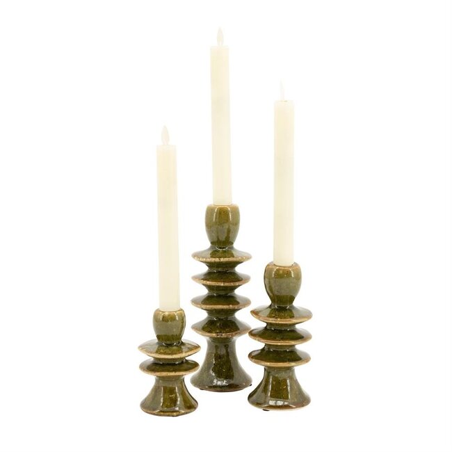 By Boo Kandelaren Cimba - set van 3 - groen