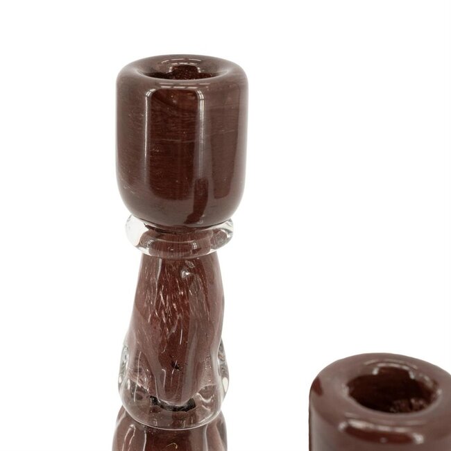 By Boo Kandelaren Liqo – bruin – Set van 2