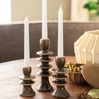By Boo Kandelaren Cimba - set van 3 - bruin
