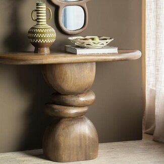 By Boo Sidetable Sui Bruin Mangohout 120 cm