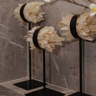PTMD Ornament Yerin Naturel mineraal Quartz cluster - maat S