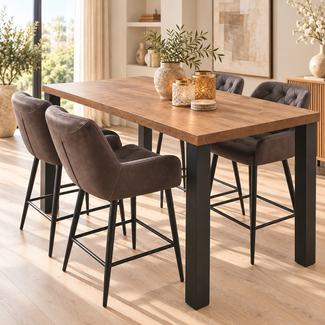 WoonMax Bartafel Texas old teak 160 cm showroommodel