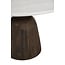 Light en Living Eettafel Ø140x76 cm SOY marmer zand+mango hout choco bruin