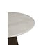 Light en Living Eettafel Ø140x76 cm SOY marmer zand+mango hout choco bruin
