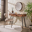 WoonStijl Haltafel / kaptafel Curve 3 lades Acacia Bruin.