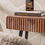 WoonStijl Haltafel / kaptafel Curve 3 lades Acacia Bruin.