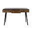 WoonStijl Haltafel / kaptafel Curve 3 lades Acacia Bruin.