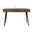 WoonStijl Haltafel / kaptafel Curve 3 lades Acacia Bruin.