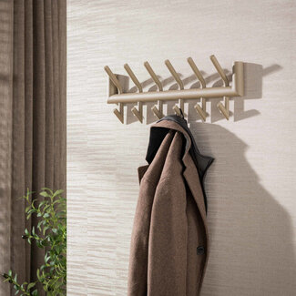 WoonStijl Kapstok Tubo 2x6 haken Beige