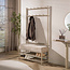 WoonStijl Garderobebank Luno 6+5 haken Beige