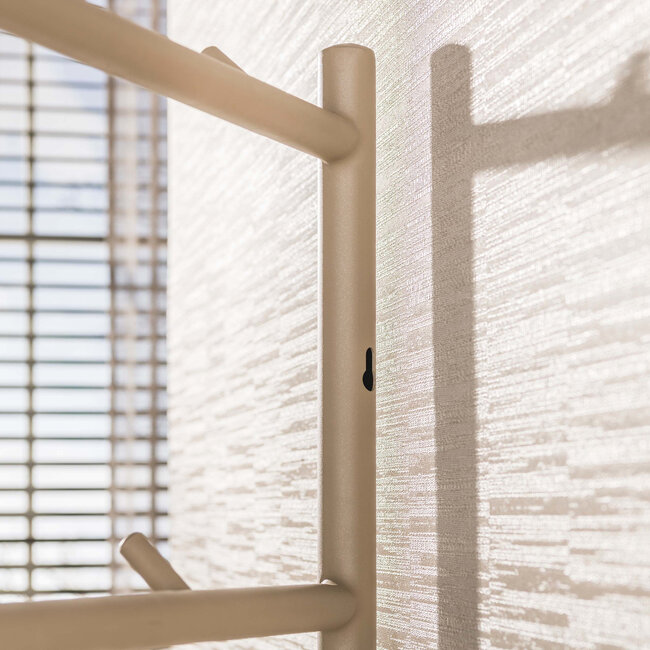 WoonStijl Garderobebank Luno 6+5 haken Beige