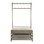 WoonStijl Garderobebank Luno 6+5 haken Beige