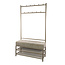 WoonStijl Garderobebank Luno 6+5 haken Beige