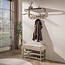 WoonStijl Kapstok Terra roede en hoedenplank 2x7 haken Beige