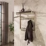 WoonStijl Kapstok Terra hoog roede en hoedenplank 3x7 haken Beige