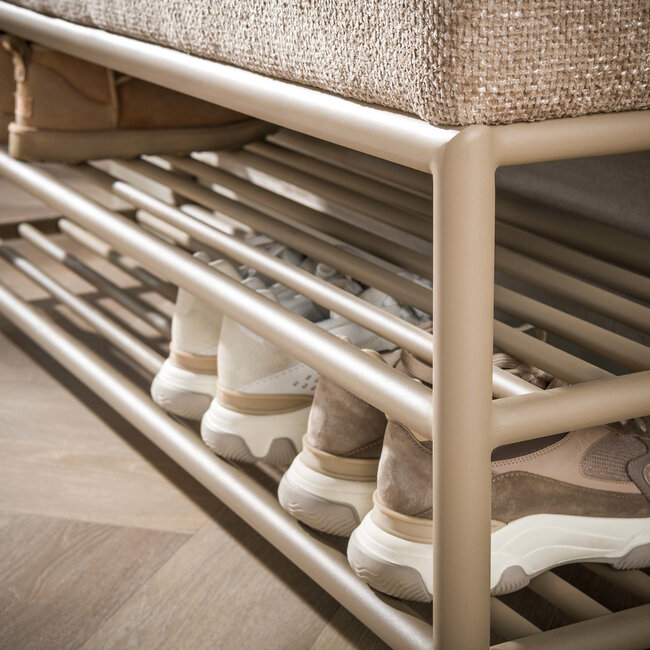 WoonStijl Schoenenbank Terra 125cm Beige