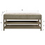 WoonStijl Schoenenbank Terra 125cm Beige