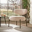 WoonStijl Fauteuil Round - Monti zand - Bruin frame