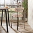 WoonStijl Barstoel Round Cargo zand - frame bruin