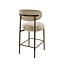 WoonStijl Barstoel Round Cargo zand - frame bruin