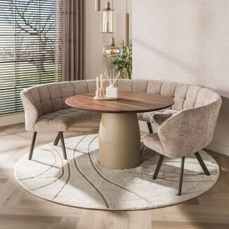 WoonStijl Eettafel Dune rond Ø130cm Beige