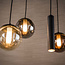 WoonStijl Hanglamp Orb 6+5-lichts Zwart