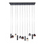 WoonStijl Hanglamp Orb 6+5-lichts Zwart
