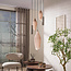 WoonStijl Hanglamp Cocoon pendel getrapt 5-lichts Sienna bruin-frosted