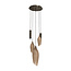 WoonStijl Hanglamp Cocoon pendel getrapt 5-lichts Sienna bruin-frosted