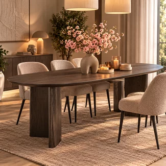 Richmond Interiors  Eettafel Durban 220 Dark coffee