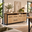 WoonMax Dressoir Carriba Mango - 3 deur/2 lades - 210 cm