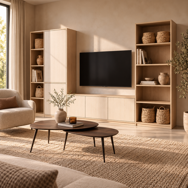 WoonMax Wandkast Flex TV 300 cm - Volledig naar wens samen te stellen
