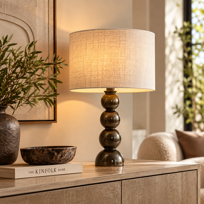 Light en Living Lampvoet Ø10x36 cm BARLES glanzend bruin-brons